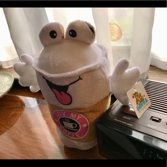 Funny Claw Machine GOFFA Plush Coffee Cup Luv My Coffee Plush Toy - Picture 2 of 8